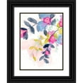 thumbnail image 1 of Vess, June Erica 25x32 Black Ornate Wood Framed with Double Matting Museum Art Print Titled - Floral Blotter II, 1 of 4
