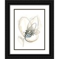 thumbnail image 1 of Vess, June Erica 25x32 Black Ornate Wood Framed with Double Matting Museum Art Print Titled - Monochrome Floral Study V, 1 of 4