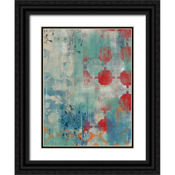 Vess, June Erica 25x32 Black Ornate Wood Framed with Double Matting Museum Art Print Titled - Persian Dreams II