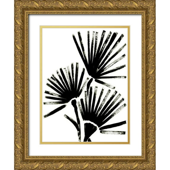Vess, June Erica 25x32 Gold Ornate Wood Framed with Double Matting Museum Art Print Titled - Fan Brush I
