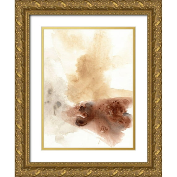 Vess, June Erica 25x32 Gold Ornate Wood Framed with Double Matting Museum Art Print Titled - Tectonic Geyser I