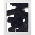thumbnail image 1 of Vess, June Erica 25x32 White Modern Wood Framed Museum Art Print Titled - Block Brush II, 1 of 4
