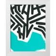 thumbnail image 1 of Vess, June Erica 25x32 White Modern Wood Framed Museum Art Print Titled - Color Block Maze II, 1 of 4