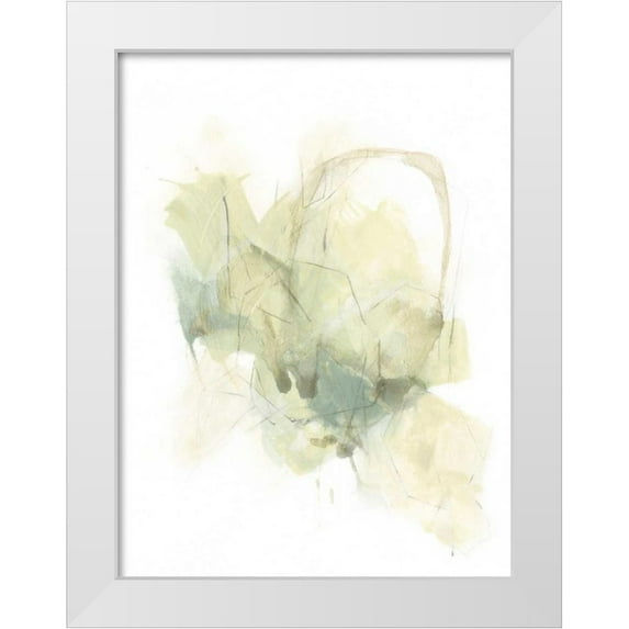 Vess, June Erica 25x32 White Modern Wood Framed Museum Art Print Titled - Fluid Integer II
