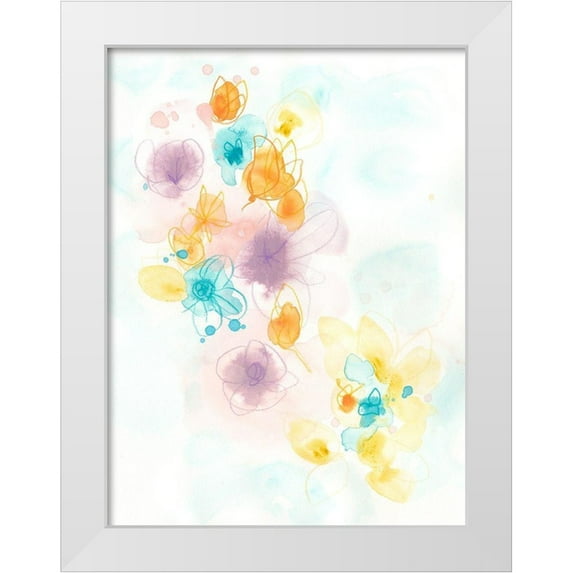 Vess, June Erica 25x32 White Modern Wood Framed Museum Art Print Titled - Jubilee IV