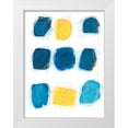 thumbnail image 1 of Vess, June Erica 25x32 White Modern Wood Framed Museum Art Print Titled - Lemon and Indigo II, 1 of 4