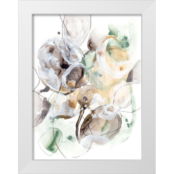 Vess, June Erica 25x32 White Modern Wood Framed Museum Art Print Titled - Nucleus II
