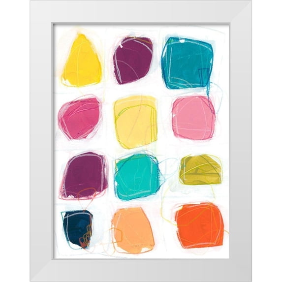 Vess, June Erica 25x32 White Modern Wood Framed Museum Art Print Titled - Vivid Windows I
