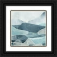 thumbnail image 1 of Vess, June Erica 26x26 Black Ornate Wood Framed with Double Matting Museum Art Print Titled - Blue Range III, 1 of 4