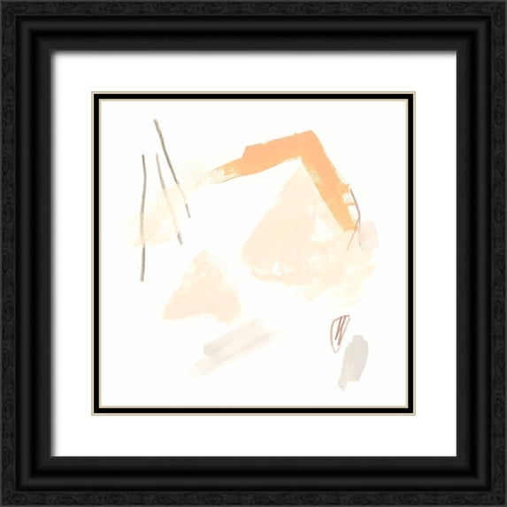 Vess, June Erica 26x26 Black Ornate Wood Framed with Double Matting Museum Art Print Titled - Citrus Space I