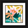 thumbnail image 1 of Vess, June Erica 26x26 Black Ornate Wood Framed with Double Matting Museum Art Print Titled - Cut Paper Garden II, 1 of 4