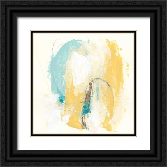 Vess, June Erica 26x26 Black Ornate Wood Framed with Double Matting Museum Art Print Titled - Diadem IV