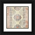 thumbnail image 1 of Vess, June Erica 26x26 Black Ornate Wood Framed with Double Matting Museum Art Print Titled - Earthy Indigo Textile I, 1 of 4