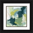 thumbnail image 1 of Vess, June Erica 26x26 Black Ornate Wood Framed with Double Matting Museum Art Print Titled - Emerald Storm II, 1 of 4