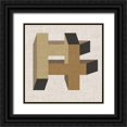 thumbnail image 1 of Vess, June Erica 26x26 Black Ornate Wood Framed with Double Matting Museum Art Print Titled - Geometric Perspective VI, 1 of 4