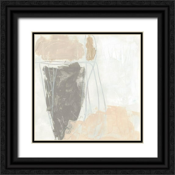Vess, June Erica 26x26 Black Ornate Wood Framed with Double Matting Museum Art Print Titled - Glyph IV