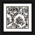 thumbnail image 1 of Vess, June Erica 26x26 Black Ornate Wood Framed with Double Matting Museum Art Print Titled - Ink Motif I, 1 of 4