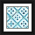 thumbnail image 1 of Vess, June Erica 26x26 Black Ornate Wood Framed with Double Matting Museum Art Print Titled - Medallion Medley II, 1 of 4