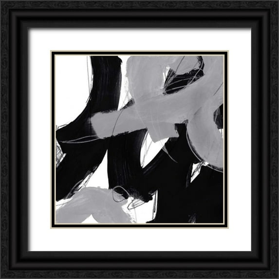 Vess, June Erica 26x26 Black Ornate Wood Framed with Double Matting Museum Art Print Titled - Monochrome IV