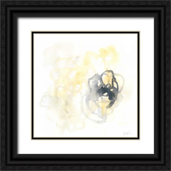 Vess, June Erica 26x26 Black Ornate Wood Framed with Double Matting Museum Art Print Titled - Network I