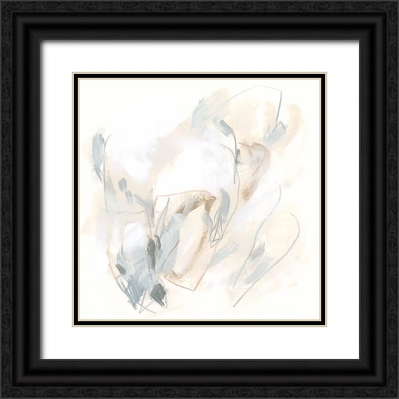 Vess, June Erica 26x26 Black Ornate Wood Framed with Double Matting Museum Art Print Titled - Neutral Assembly IX