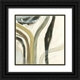 thumbnail image 1 of Vess, June Erica 26x26 Black Ornate Wood Framed with Double Matting Museum Art Print Titled - Neutral Lines I, 1 of 4