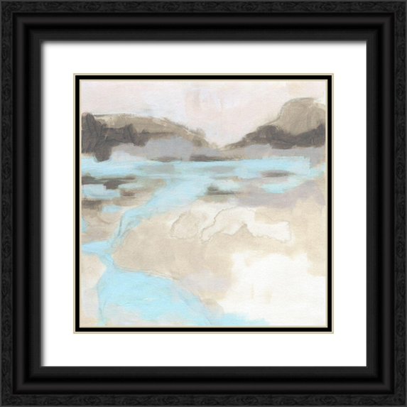 Vess, June Erica 26x26 Black Ornate Wood Framed with Double Matting Museum Art Print Titled - Neutral Plain I