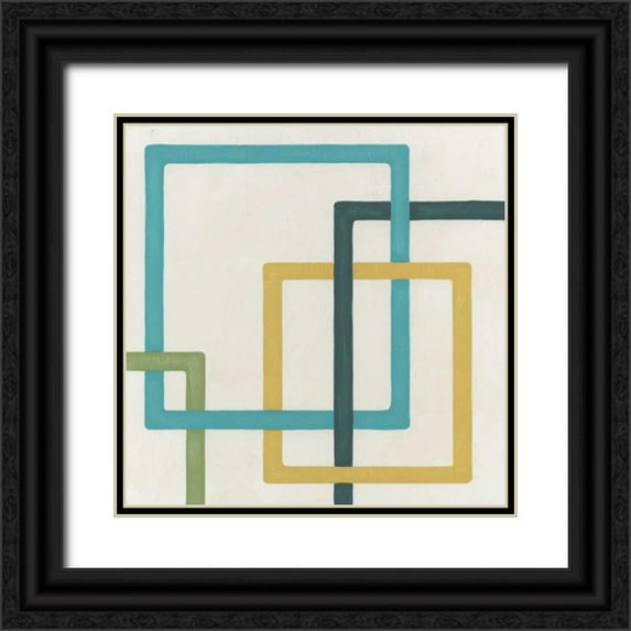 Vess, June Erica 26x26 Black Ornate Wood Framed with Double Matting Museum Art Print Titled - Non-Embellished Infinite Loop III