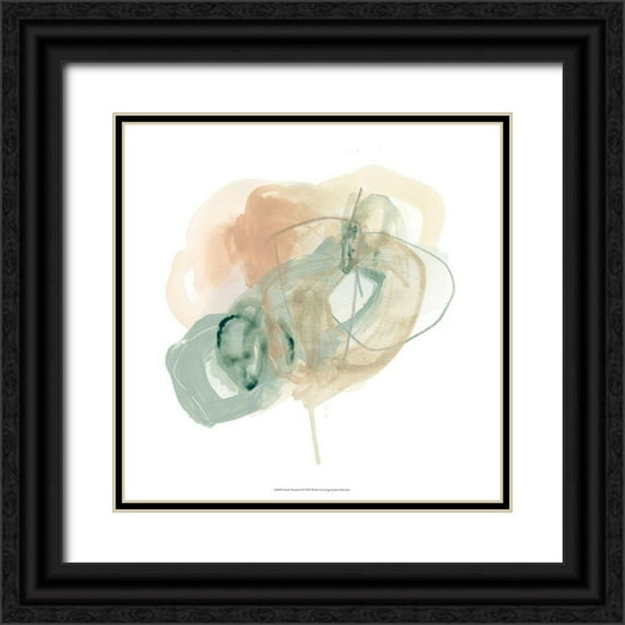 Vess, June Erica 26x26 Black Ornate Wood Framed with Double Matting Museum Art Print Titled - Pastel Theorem II
