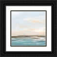 thumbnail image 1 of Vess, June Erica 26x26 Black Ornate Wood Framed with Double Matting Museum Art Print Titled - Seafoam Sunset II, 1 of 4