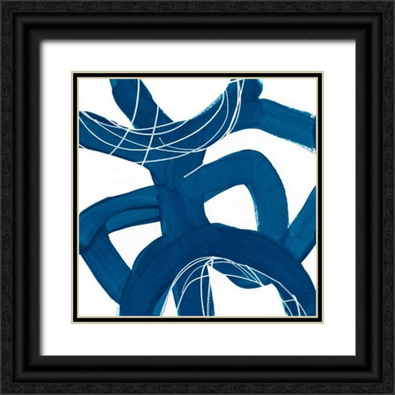 Vess, June Erica 26x26 Black Ornate Wood Framed with Double Matting Museum Art Print Titled - Spool V