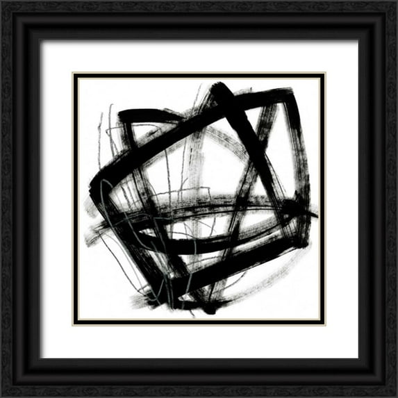Vess, June Erica 26x26 Black Ornate Wood Framed with Double Matting Museum Art Print Titled - Tessellation III