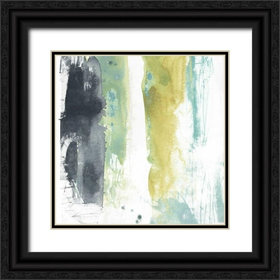 Vess, June Erica 26x26 Black Ornate Wood Framed with Double Matting Museum Art Print Titled - Vertical Split II