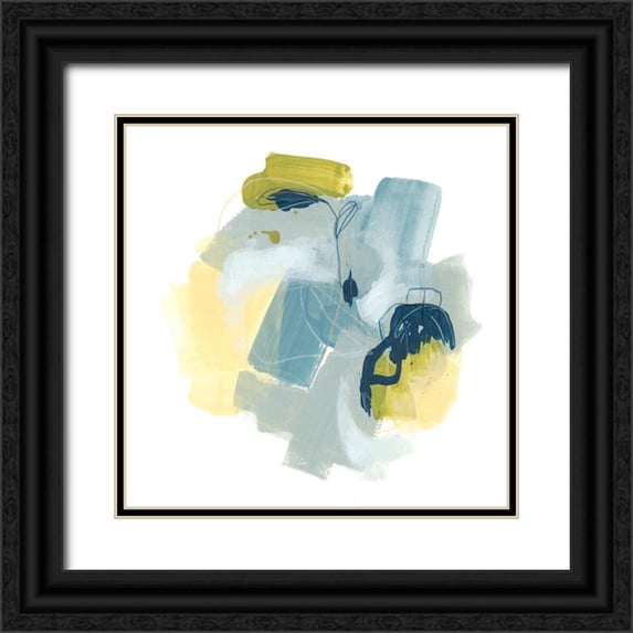 Vess, June Erica 26x26 Black Ornate Wood Framed with Double Matting Museum Art Print Titled - Water Motion IV