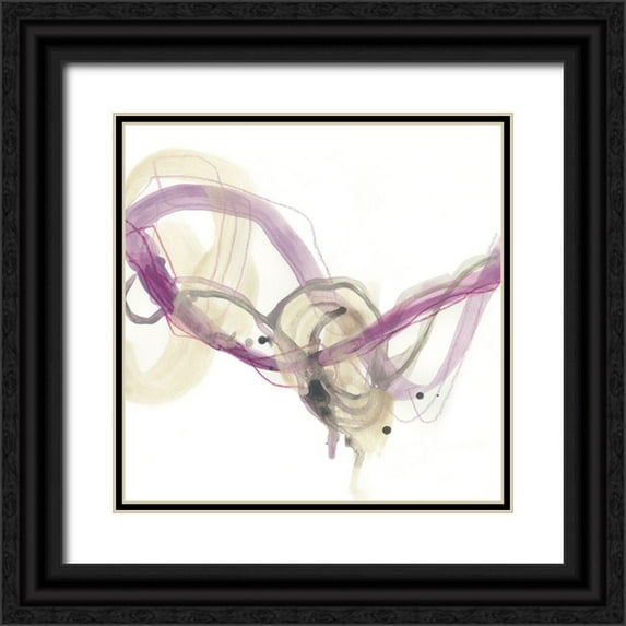 Vess, June Erica 26x26 Black Ornate Wood Framed with Double Matting Museum Art Print Titled - Wave Equation IV