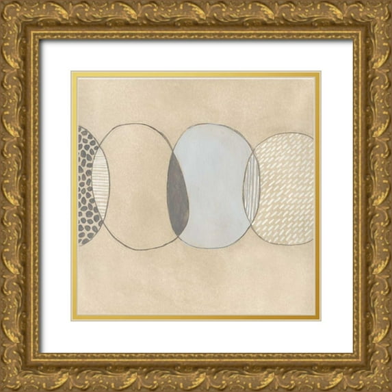 Vess, June Erica 26x26 Gold Ornate Wood Framed with Double Matting Museum Art Print Titled - Cellular Division II