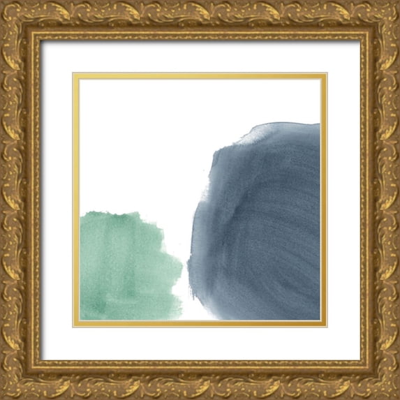 Vess, June Erica 26x26 Gold Ornate Wood Framed with Double Matting Museum Art Print Titled - Color Swatch VII