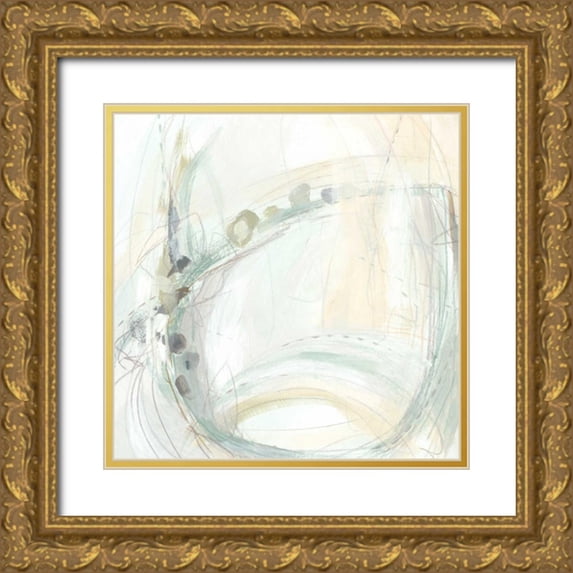 Vess, June Erica 26x26 Gold Ornate Wood Framed with Double Matting Museum Art Print Titled - Conjecture II
