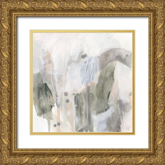 Vess, June Erica 26x26 Gold Ornate Wood Framed with Double Matting Museum Art Print Titled - Fissure III