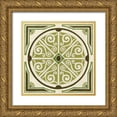 thumbnail image 1 of Vess, June Erica 26x26 Gold Ornate Wood Framed with Double Matting Museum Art Print Titled - Garden Motif II, 1 of 4