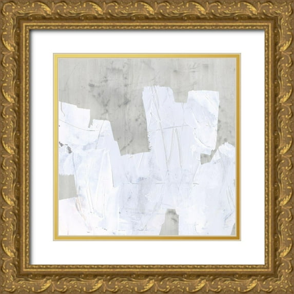 Vess, June Erica 26x26 Gold Ornate Wood Framed with Double Matting Museum Art Print Titled - Ice Shield II