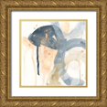 thumbnail image 1 of Vess, June Erica 26x26 Gold Ornate Wood Framed with Double Matting Museum Art Print Titled - Liquid Blueprint I, 1 of 4