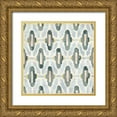 thumbnail image 1 of Vess, June Erica 26x26 Gold Ornate Wood Framed with Double Matting Museum Art Print Titled - Mesa Tile II, 1 of 4