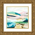 thumbnail image 1 of Vess, June Erica 26x26 Gold Ornate Wood Framed with Double Matting Museum Art Print Titled - Pattern Vista II, 1 of 4