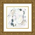 thumbnail image 1 of Vess, June Erica 26x26 Gold Ornate Wood Framed with Double Matting Museum Art Print Titled - Periwinkle Constellation III, 1 of 4