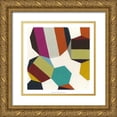 thumbnail image 1 of Vess, June Erica 26x26 Gold Ornate Wood Framed with Double Matting Museum Art Print Titled - Poly-Rhythmic I, 1 of 4