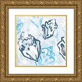 thumbnail image 1 of Vess, June Erica 26x26 Gold Ornate Wood Framed with Double Matting Museum Art Print Titled - Shell Swirl I, 1 of 4