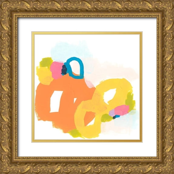 Vess, June Erica 26x26 Gold Ornate Wood Framed with Double Matting Museum Art Print Titled - Shorthand III