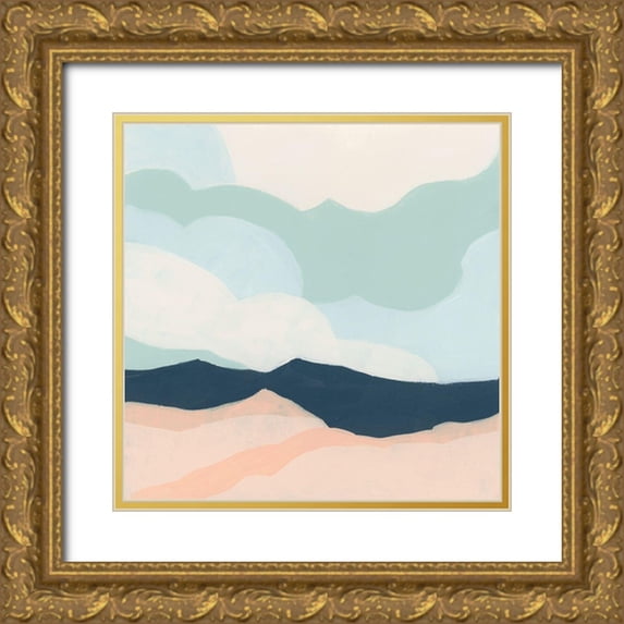 Vess, June Erica 26x26 Gold Ornate Wood Framed with Double Matting Museum Art Print Titled - Simplescape I