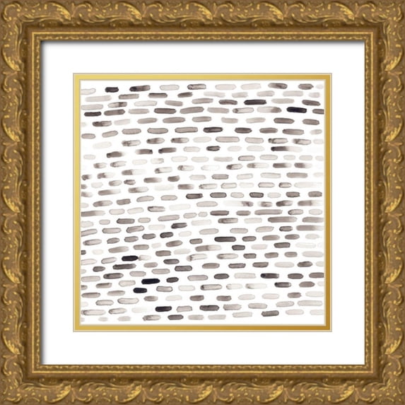 Vess, June Erica 26x26 Gold Ornate Wood Framed with Double Matting Museum Art Print Titled - Subtle Signals VI